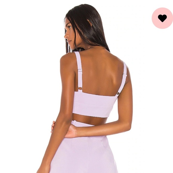 New Song of Style Lou lilac purple bralette crop top XXS - Picture 3 of 9